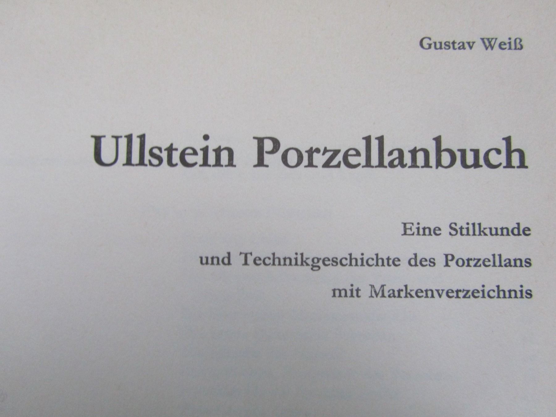 Libri: Ullstein Porzellanbuch – Usato da Seengen venduto da mikelele 2