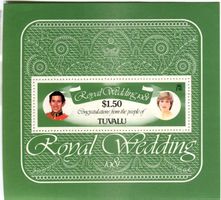 Block "Lady Diana". Tuvalu.