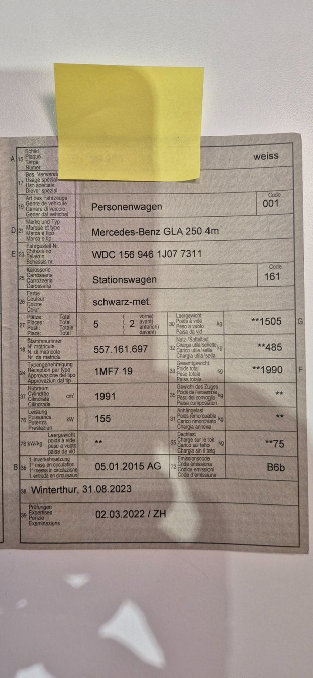 Mercedes-Benz Automobili: Mercedes-Benz GLA 250 4M – Usato da Otelfingen venduto da hof74 8