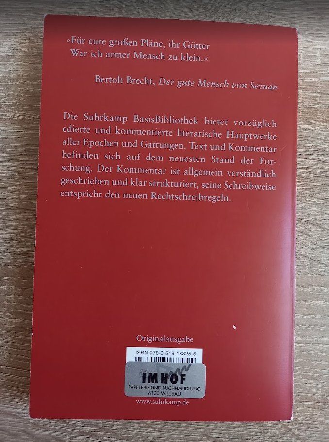 Bücher: Der gute Mensch von Sezuan - Bertolt Brecht – Gebraucht aus Buttisholz von valiuga 1