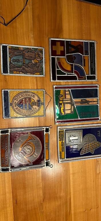 Sonstige Antiquitäten & Kunst: Fensterbild Bleiverglasung – Gebraucht aus Hasle b. Burgdorf von Gldi