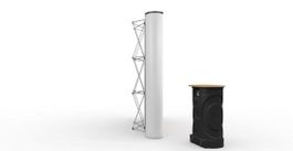 Messewand 3X3Meter gebogen Neu!