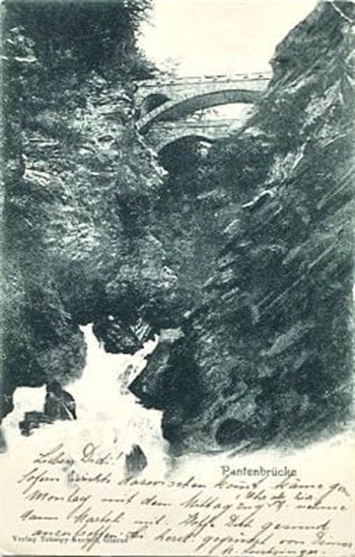 Cartoline postali: Linthal, Pantenbrücke – Usato da Ottikon b.Kemptth. venduto da Neptun1974