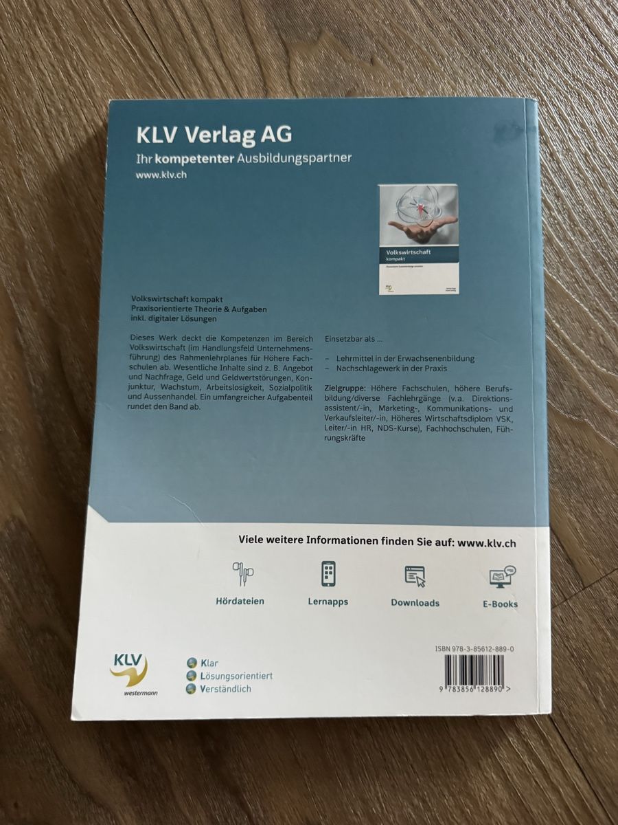 Bücher: Buch Volkswirtschaft – Neu (gemäss Beschreibung) aus Ruggell von mar_vq6b 1