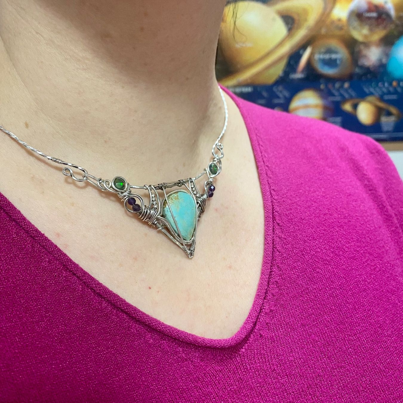 Catenine: Türkis, Opal Silbercollier – Nuovo (secondo la descrizione) da Solothurn venduto da Kiki_Di 9