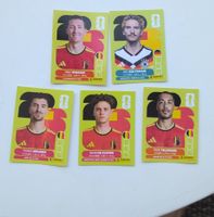 5 Panini Stickers Belgium Football Player Cards