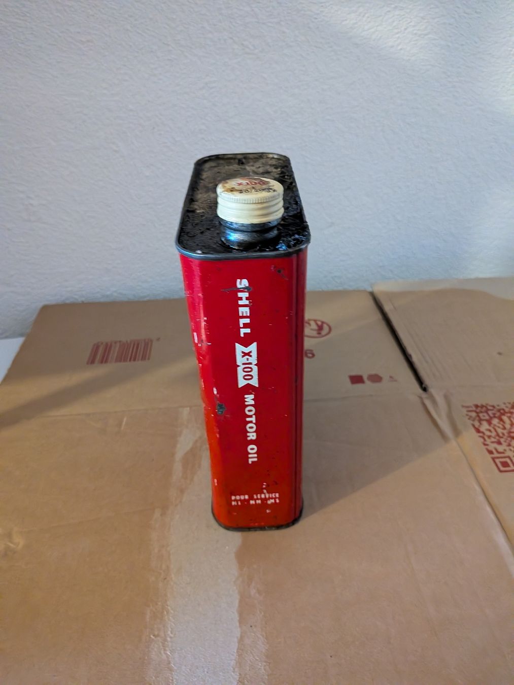 Accessori per altri veicoli: Shell X-100 Motor Oil Blechdose O – Usato da Boppelsen venduto da ThomasFrn 1