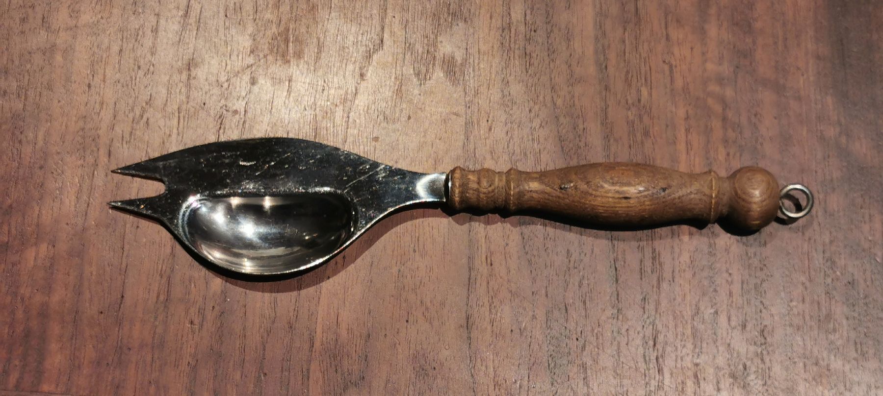 Cucchiai: WMF Cromargan "Probierlöffel" mit  Holzgriff – Usato da Bülach venduto da wynja 1