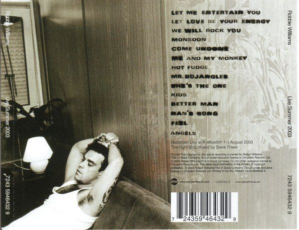 CD: CD Robbie Williams - Live summer 2003 (2003) – Usato da Möriken AG venduto da mineralia 1