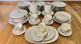 Original Langenthal Porzellan Goldrand 1940er