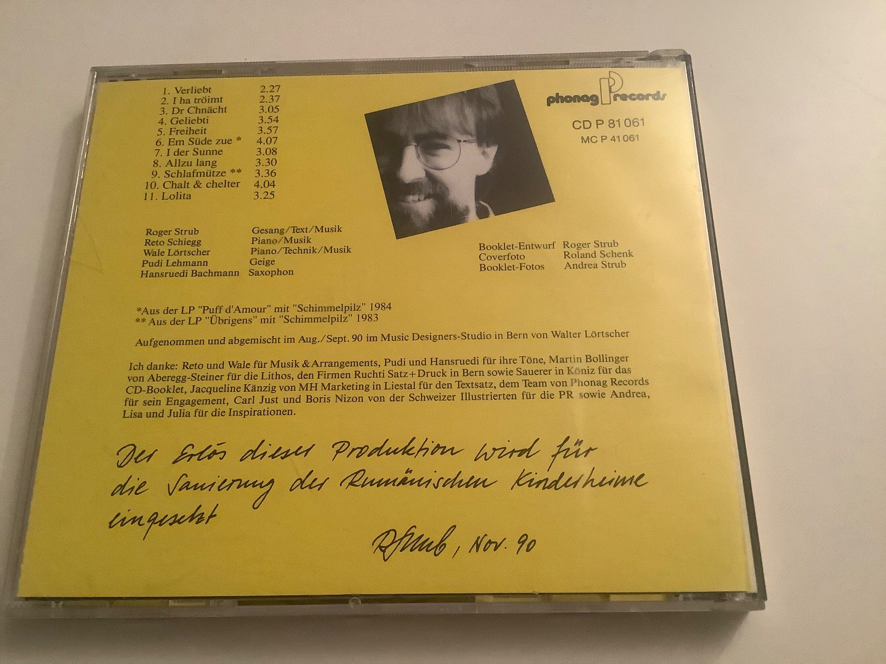 CD: Roger Strub / d‘Nase im Wind / 1990 – Usato da Dübendorf venduto da Troll_88 1