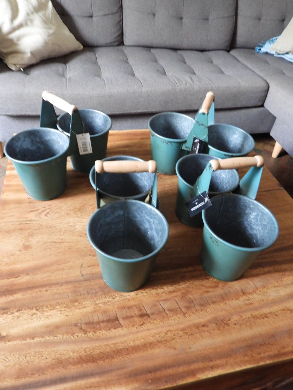 Pots de fleurs: Kleine Deko Töpfe aus Blech 4st – Neuf (Voir description) à Tavannes par jimananas 1