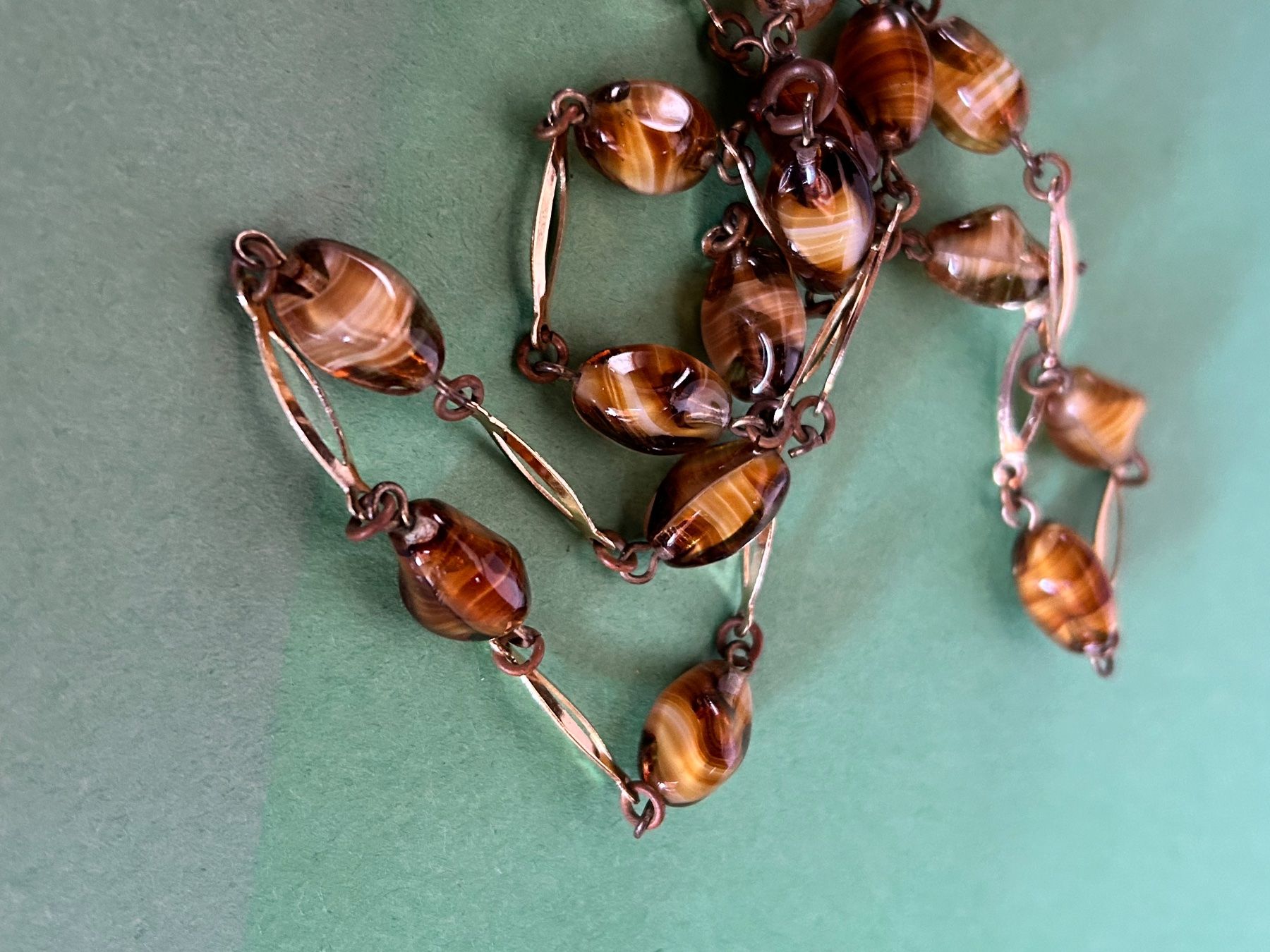 Catenine: Kette Tigeraugenstil (66cm) – Usato da Laufen venduto da Bellavitaboom 5