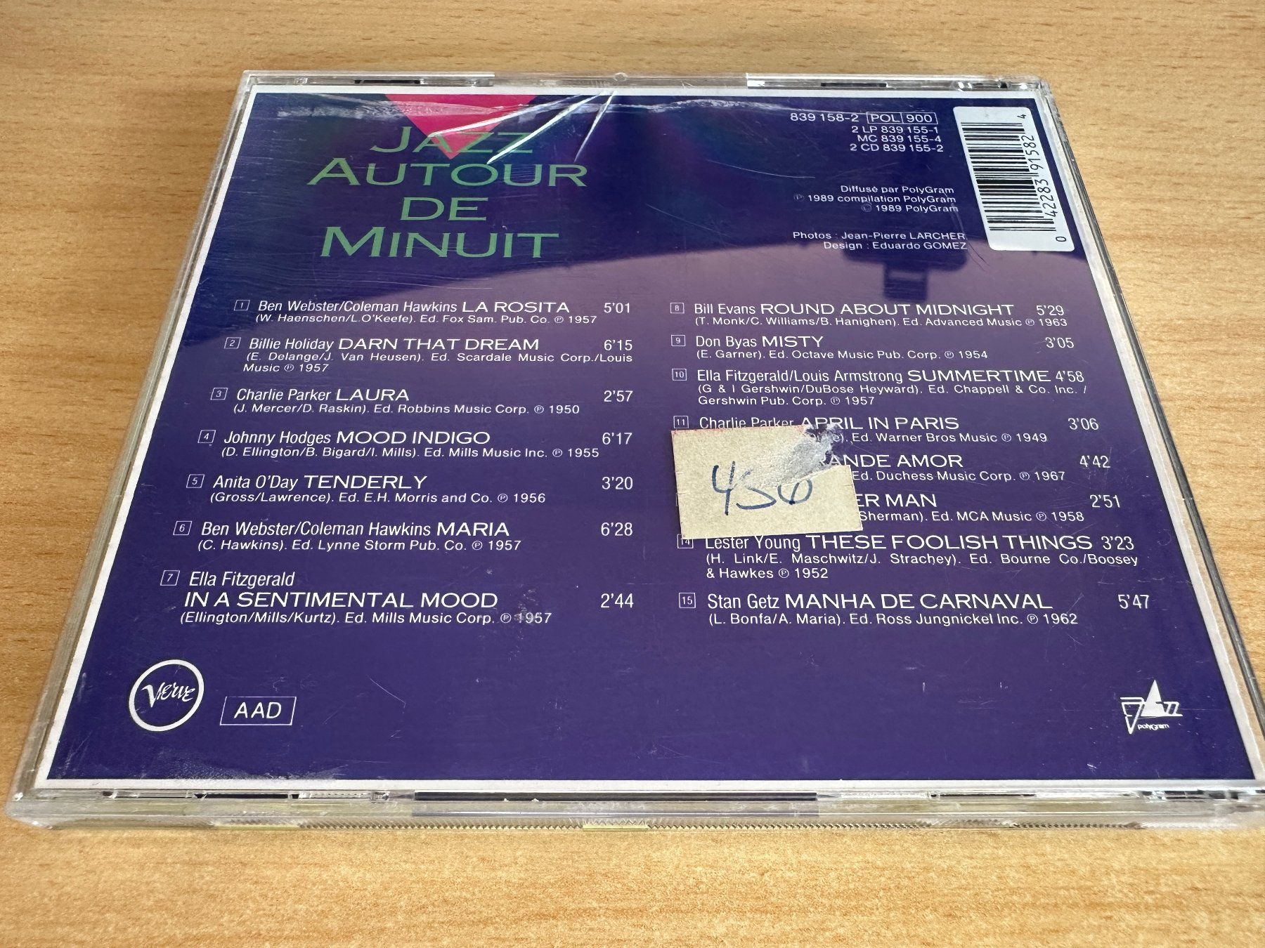 CD: Various – Jazz Autour De Minuit – Usato da Rikon im Tösstal venduto da Alpenmutz 1