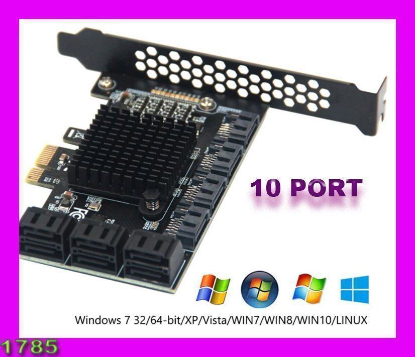 Unità & Adattatore: SATA PCIe 1X Adapter 10 Ports – Nuovo e nell'imballaggio originale da Unterägeri venduto da RmOnline