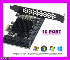 SATA PCIe 1X Adapter 10 Ports