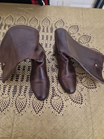 Bottes en cuir marron, taille 38, parfait état!