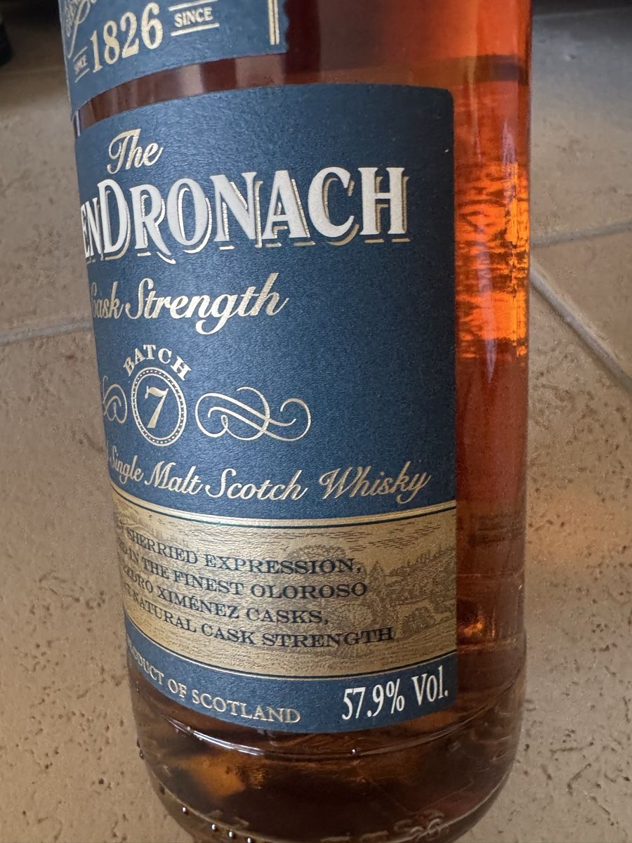 Glendronach Bevande alcoliche: The GlenDronach Cask Strength Batch 7 Highland Single Malt S – Nuovo e nell'imballaggio originale da Hergiswil NW venduto da wert721 5