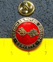 CHEVROLET CORVETTE MOTOR DIVISION RACING AUTO PIN ENAMEL 2cm