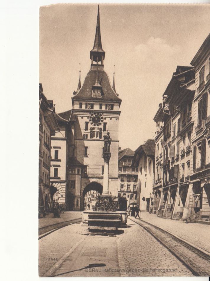 Cartoline postali: Bern Käfigturm ca. 1920 – Usato da Bürglen TG venduto da StampGraf