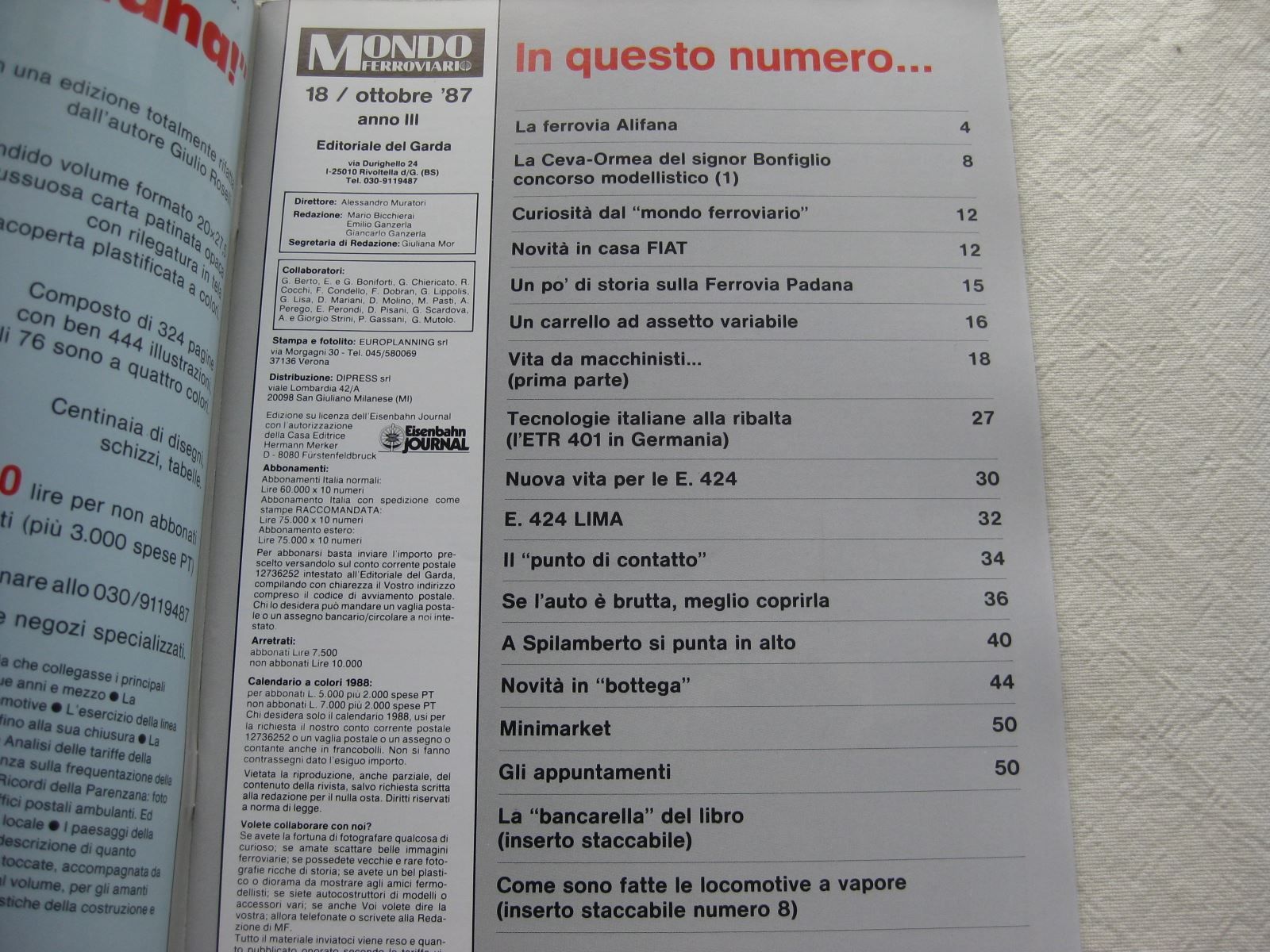 Zeitschriften & Magazine: Mondo Ferroviario 18 – Gebraucht aus Malters von Marosko 1