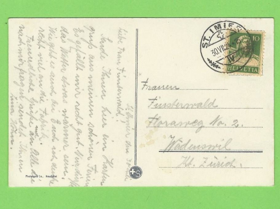 Cartoline postali: St-Imier et la Chasseral – Usato da Zürich venduto da t24_de 1
