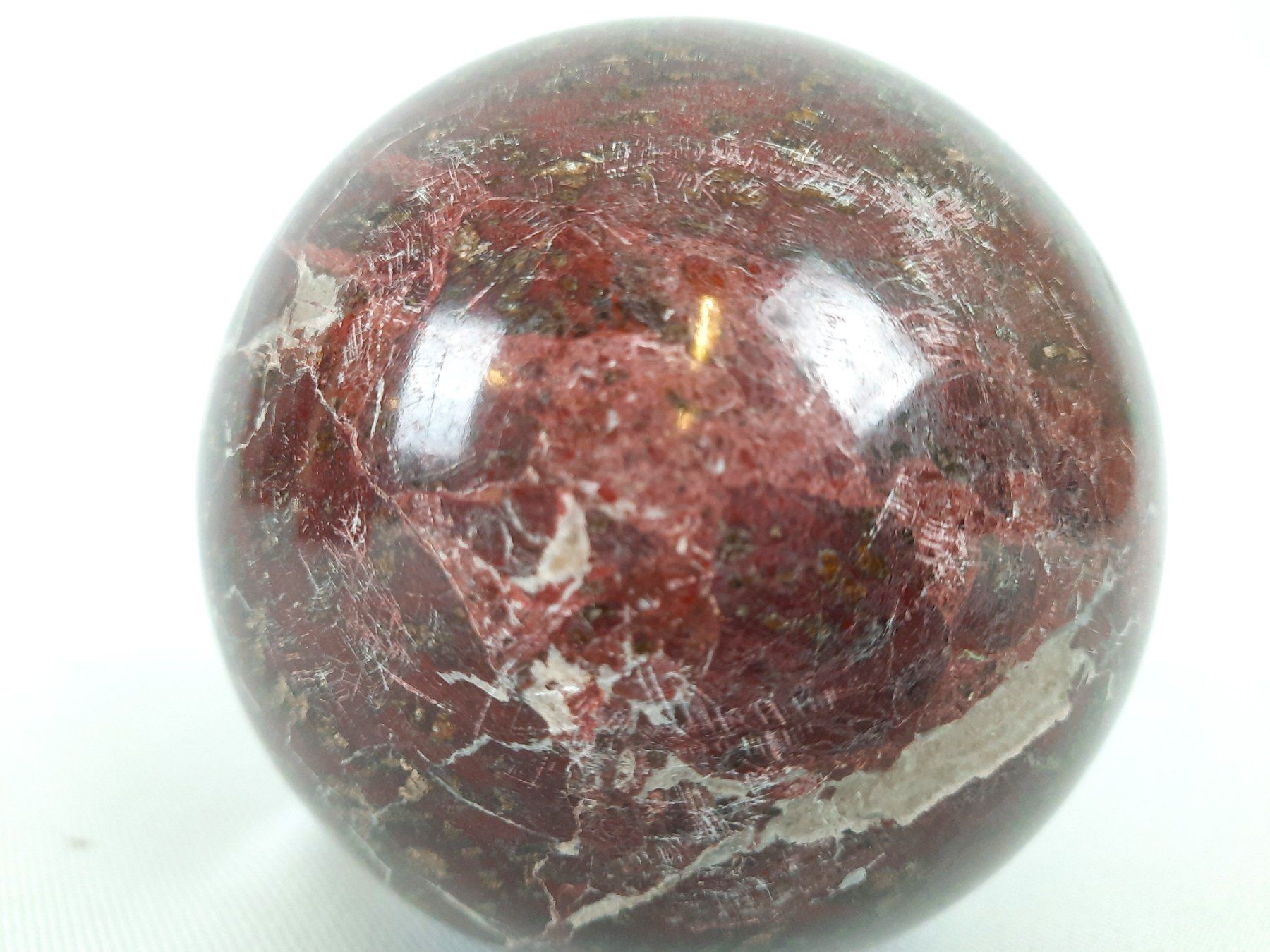 Mineralien & Heilsteine: Ei in Braun/Roter Marmor Optik – Gebraucht aus Beinwil am See von Restwert_Beinwil 8