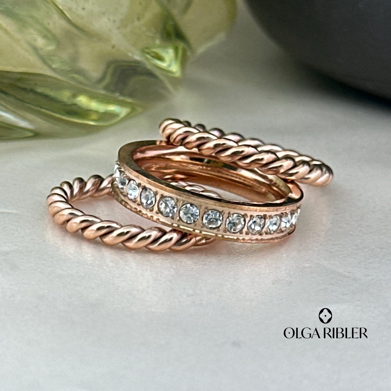 Olga Ribler Anelli: Edelstahl  Ring Set aus 3 Ringen Grösse 56 – Nuovo (secondo la descrizione) da Luzern venduto da byolgaribleroutlet 5