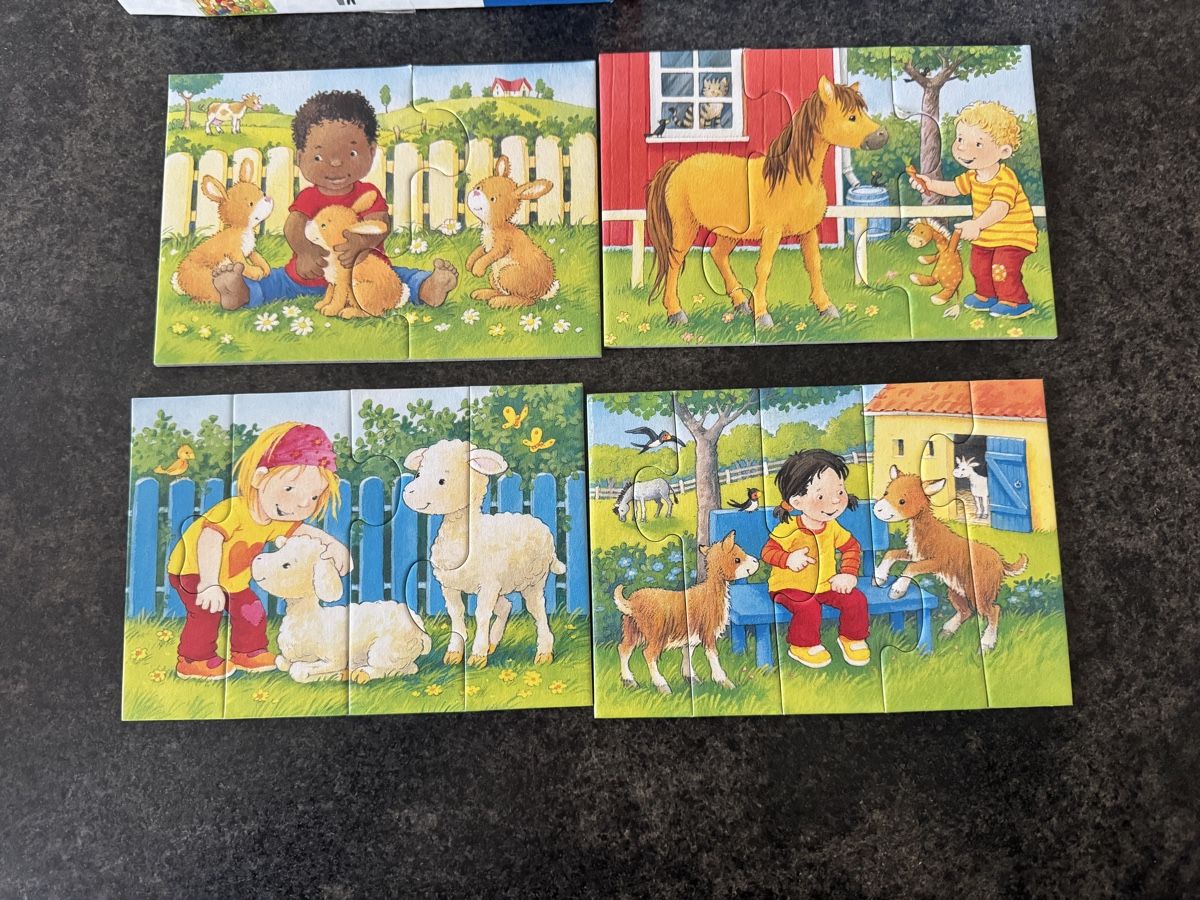 Ravensburger Puzzles: Ravensburger Mini Steps Puzzle - Streichelzoo – Gebraucht aus Hubersdorf von caruchiya 1