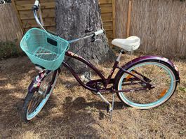 Retro Velo Damenfahrrad mit Korb