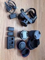 Sony a6400 plus 3 Objektive und Zubehör