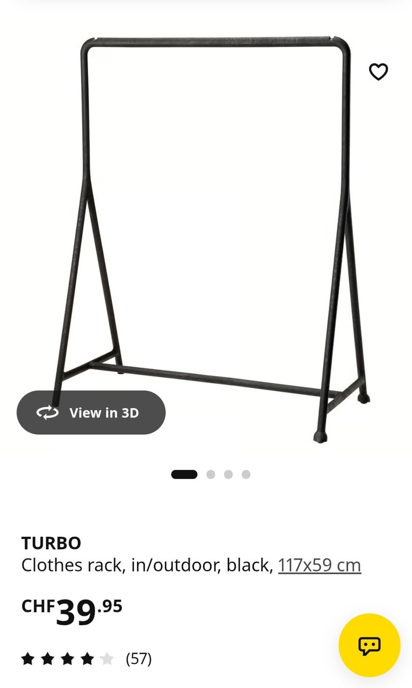 Ikea Guardaroba: IKEA TURBO Clothes Rack – Nuovo (secondo la descrizione) da Luzern venduto da tar_nw6s
