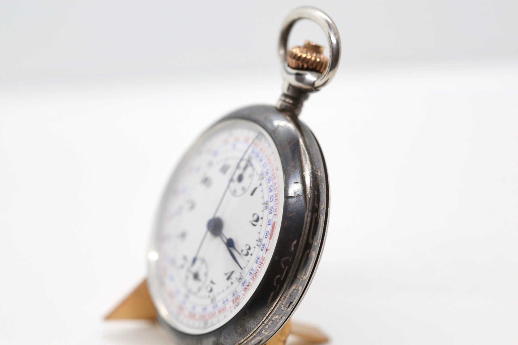 Orologi: Taschenuhr Chronograph Tulasilber – Usato da Reinach BL venduto da Han-Numismatik 1