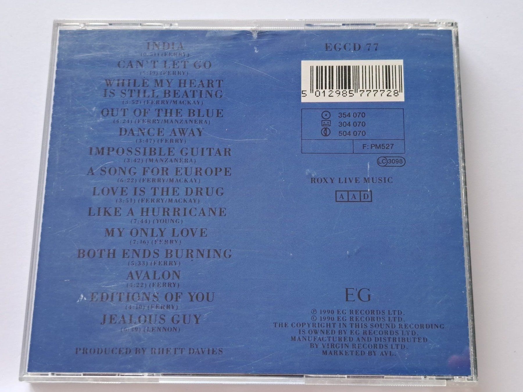 CDs: CD Roxy Music – Heart Still Beating – Gebraucht aus Pully von bro_n52j 1