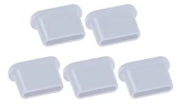 Silikon Staubschutzabdeckung zu USB Typ C Anschluss 5 Stück