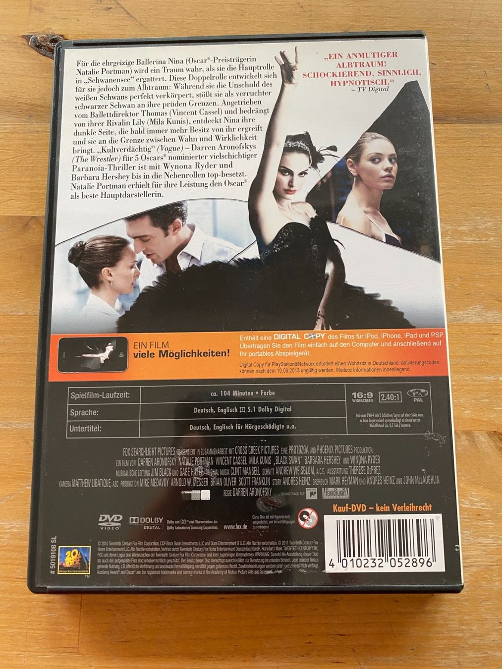Tutti i DVDs: DVD "Black Swan" – Usato da Bern venduto da jbern3012 1