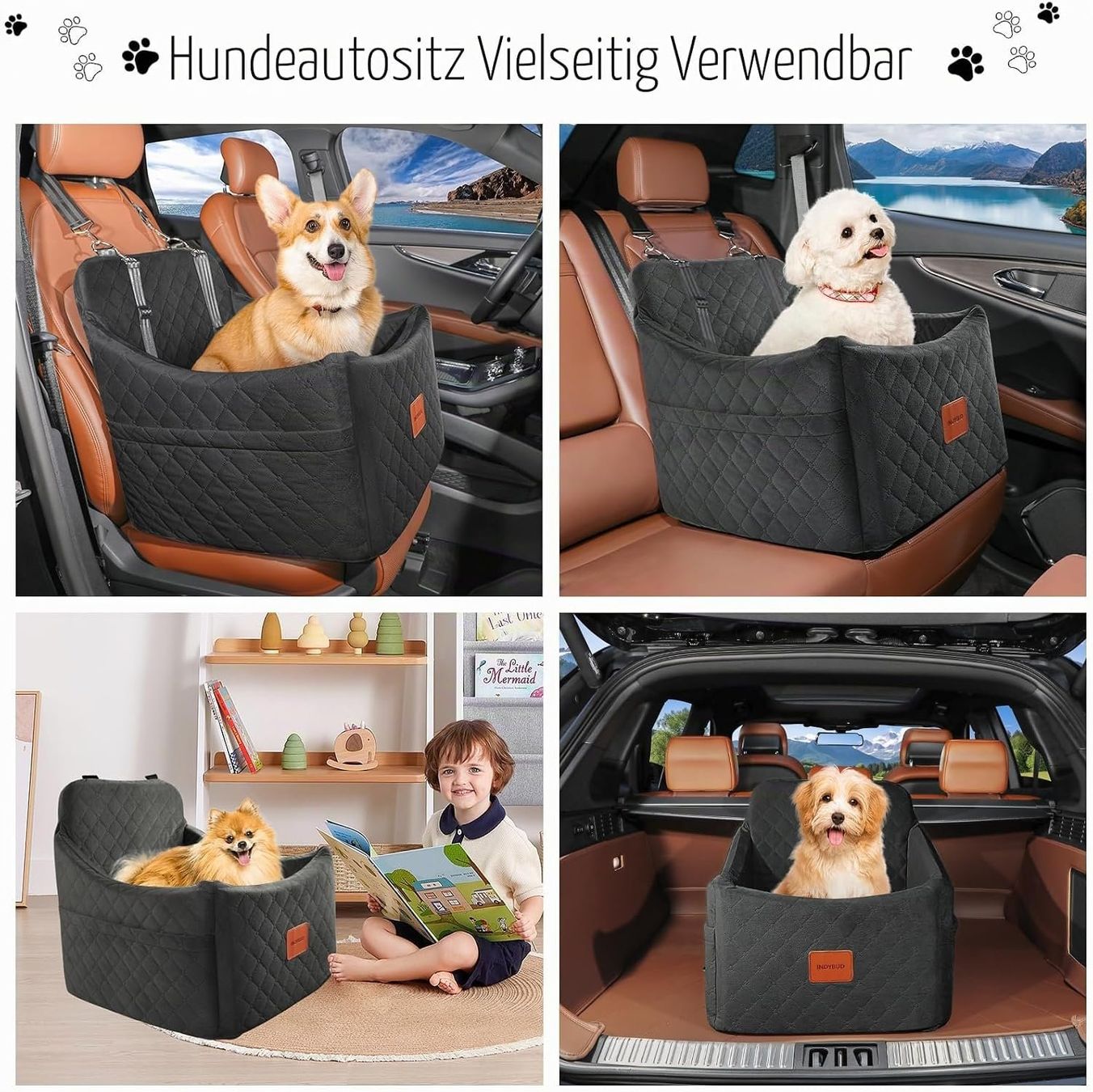 Niches, paniers: Hunde Autositz Memory Foam Waschbar mit Sicherheitsleine – Neuf avec emballage d'origine à Schaffhausen par Alvora 6