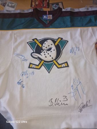Maillot NHL Starter Mighty Ducks of Anaheim Vintage – Signé 