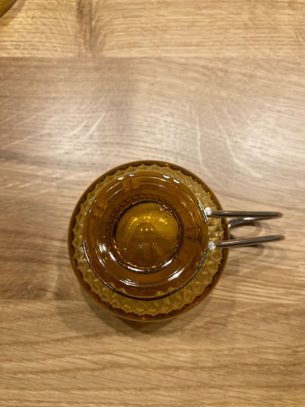 Bicchieri: 6 Vintage Kaffeegläser bernsteinfarben – Usato da Winterthur venduto da silen 4