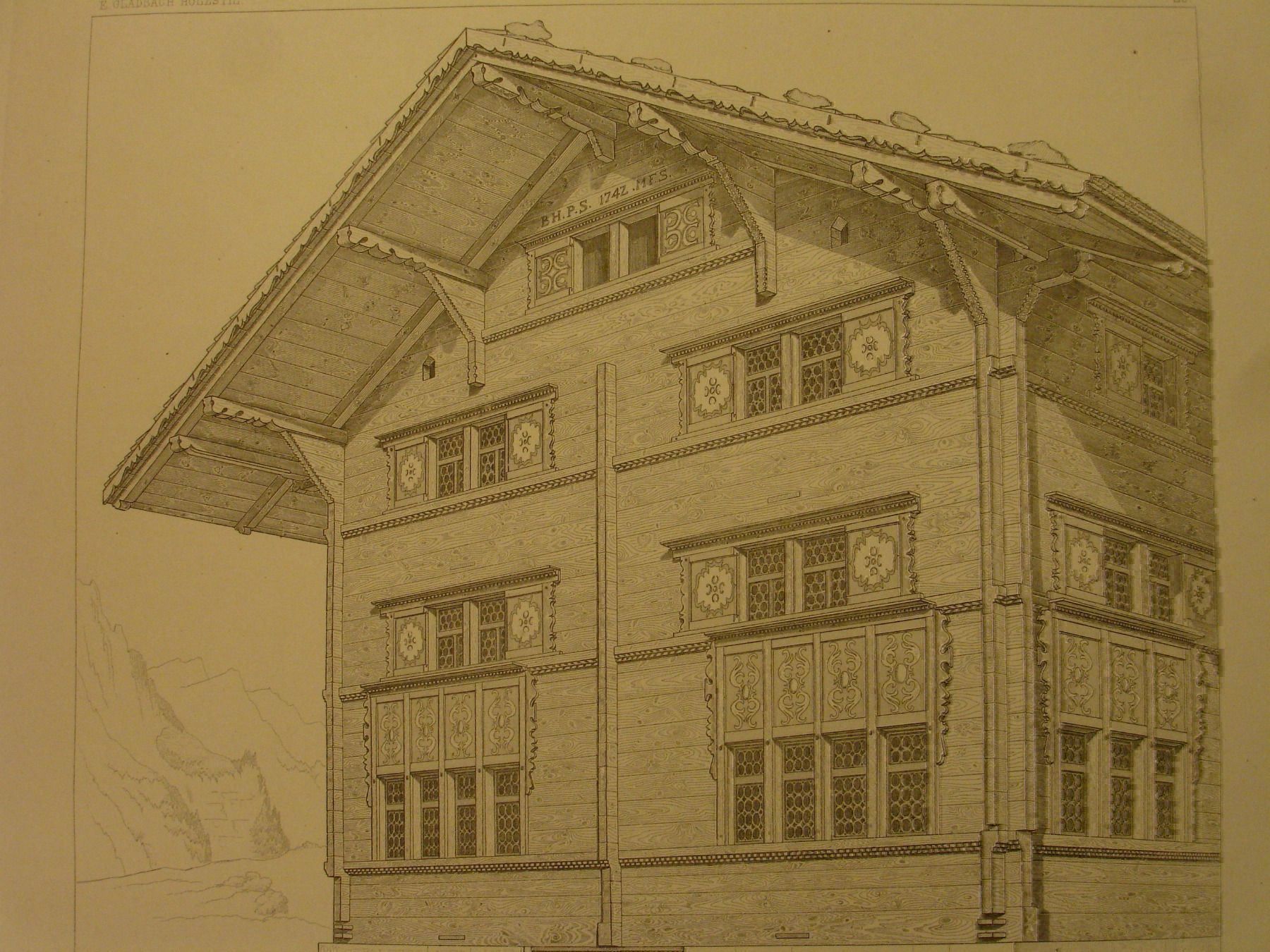 Schilder: RUETI, RÜTI, STAHLRADIERUNG 1886 – Gebraucht aus Grüningen von Kartensammler 2