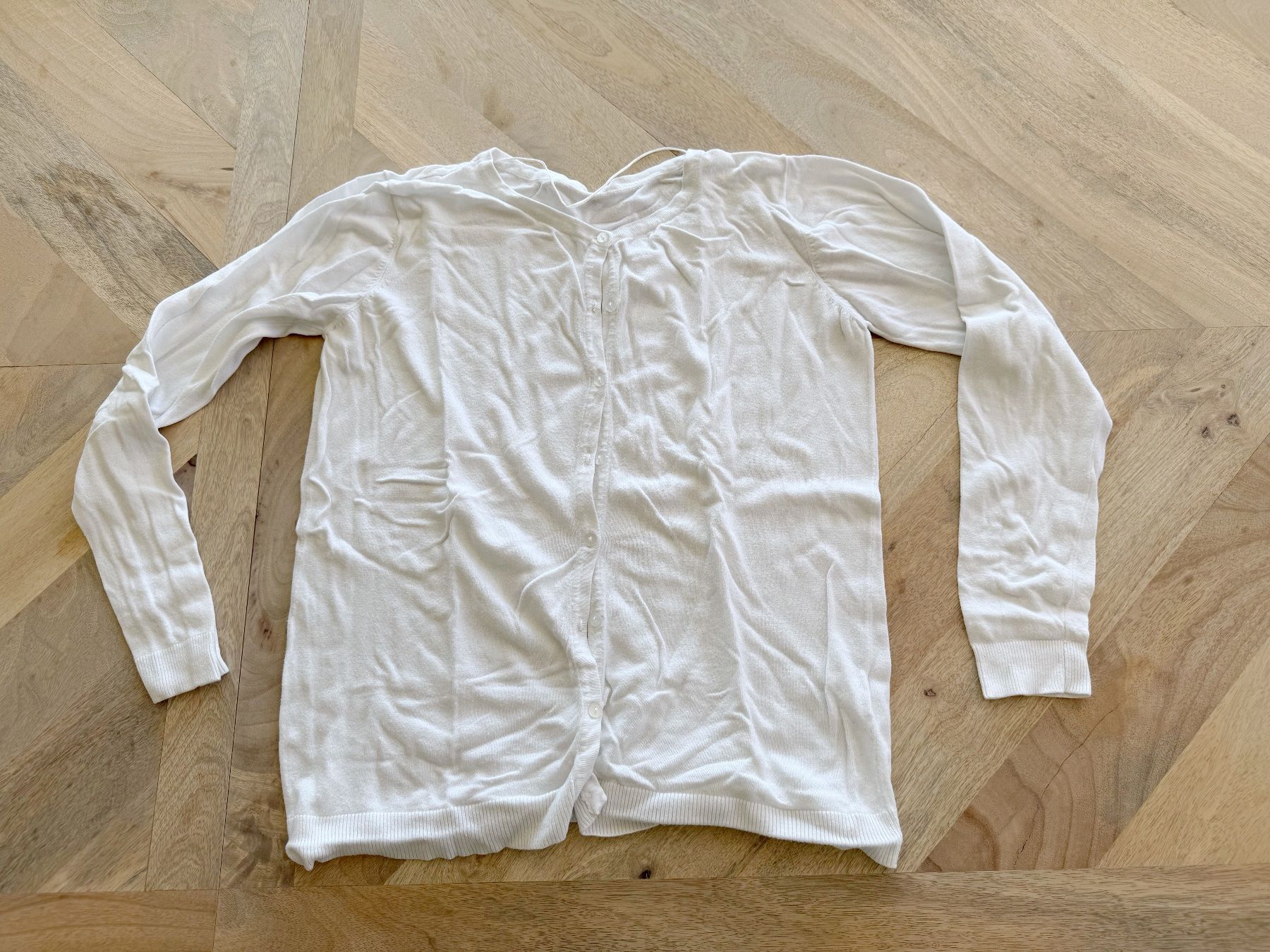 Giacche: Basic Strickjäggli weiss, Gr. L – Usato da Eggenwil venduto da Lissi82