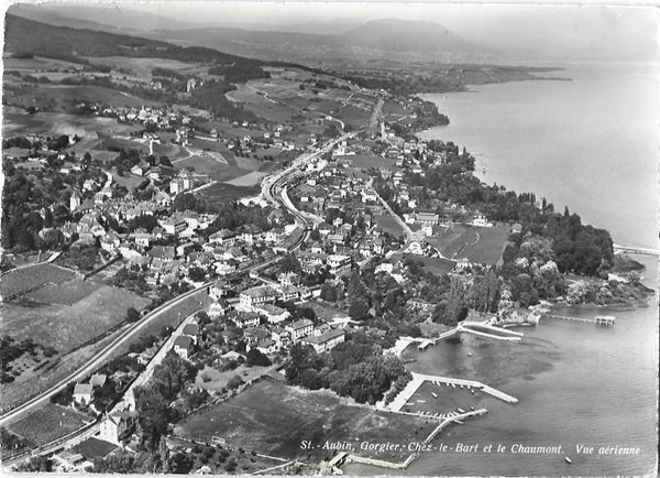 Cartoline postali: St. Aubin Gorgier Chez le Bart Chaumont – Usato da Olten venduto da clotaldi
