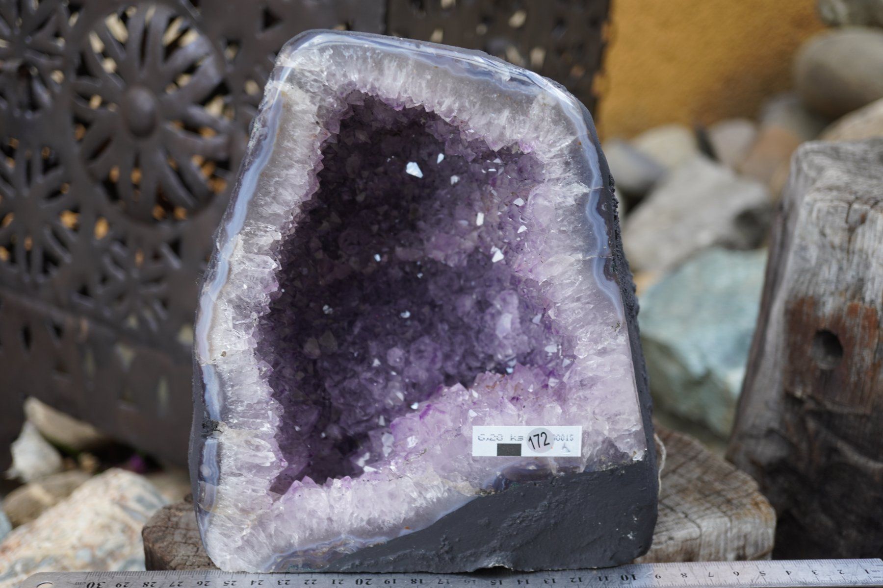 Minerali & Pietre curative: Amethyst   Druse  6.28kg     20cm x18cm    TOPSTONE – Nuovo e nell'imballaggio originale da Eschenbach SG venduto da topstone 1