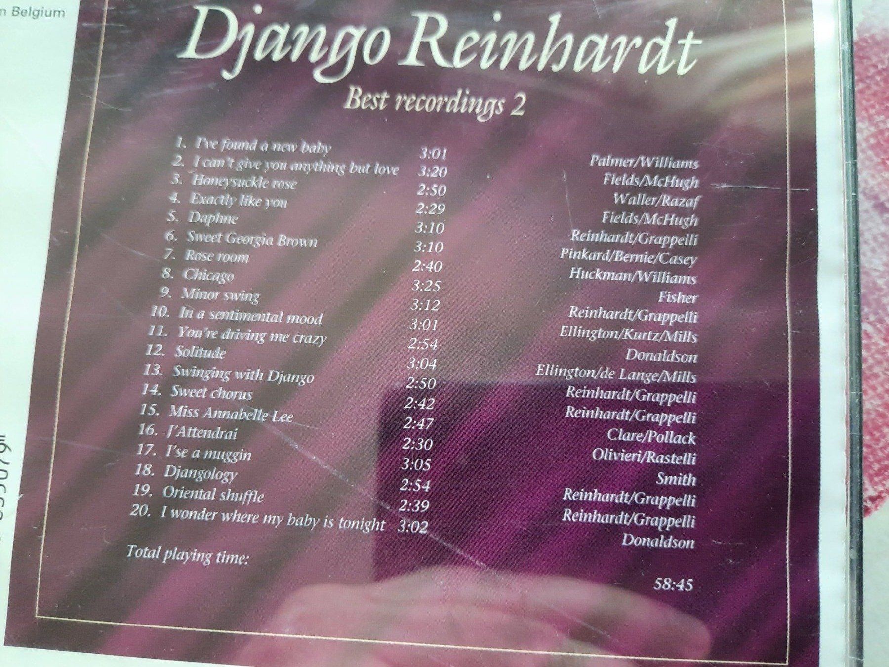 CDs: CD Django Reinhardt - Best recording 2 – D'occasion à Pully par bro_n52j 2