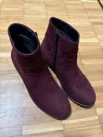 Eleganti stivaletti bordeaux scamosciati