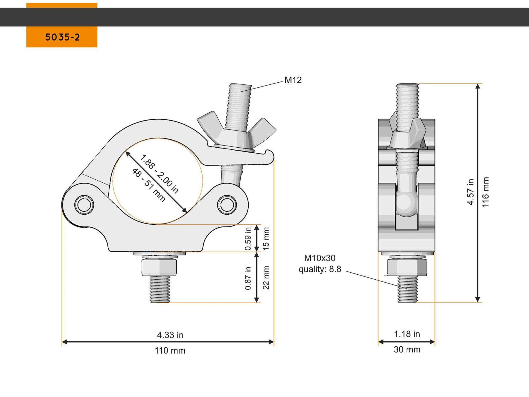 Audiolibri: GLOBAL TRUSS Half Coupler Slim 48-51/... – Nuovo e nell'imballaggio originale da Däniken SO venduto da Profog1 1