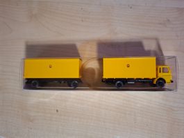 Wiking 26551 Post Koffer Lastzug MAN H0 (Raritãt)