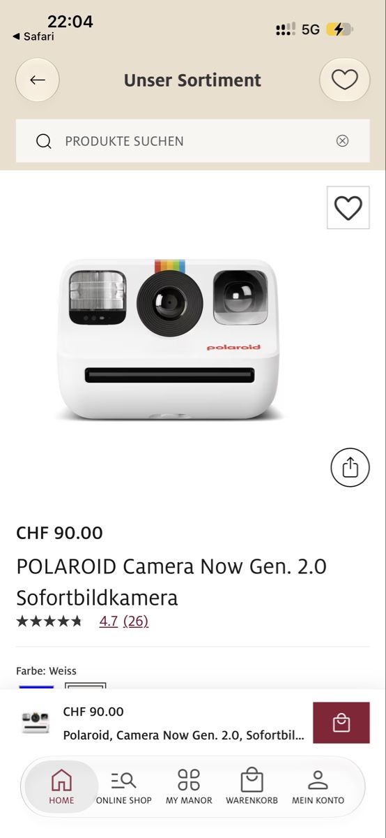 Polaroid Kamera: Polaroid Camera Now Gen 2.0 – Neu (gemäss Beschreibung) aus Bern von Milie.Lou 1