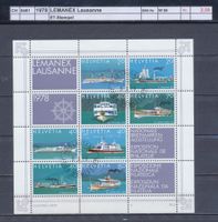 1978 "LEMANEX - Lausanne", Block, ET - Stempel