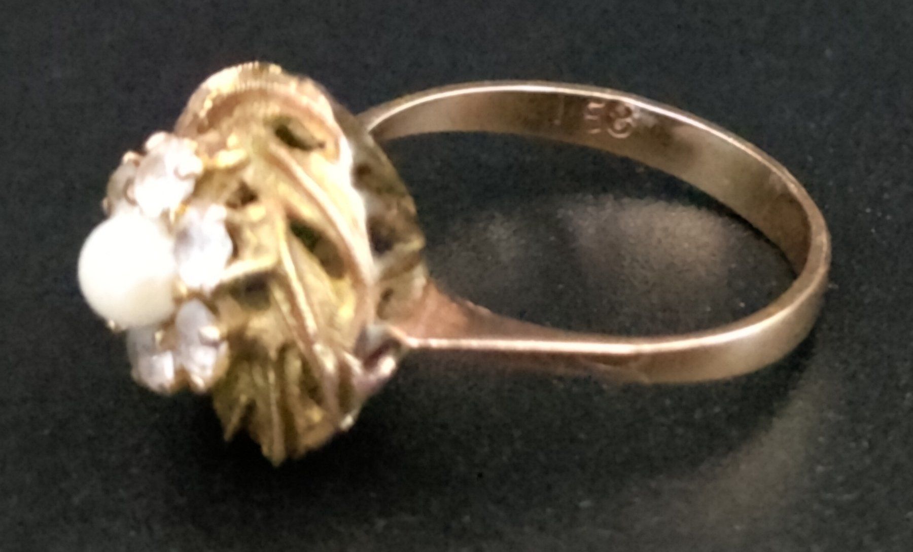 Bagues: Ring, 585er Gelbgold, mit echter Perle – D'occasion à Rorschacherberg par snOOpydOg11 8
